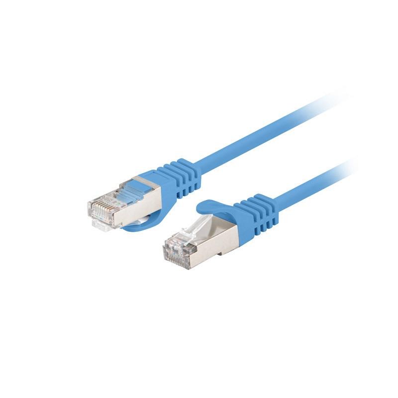 Patchcord kat.6 FTP 1M 10-pack fluke passed niebieski
