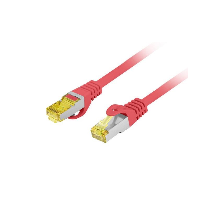 Patchcord kat.6a S/FTP CU 1.5m czerwony fluke