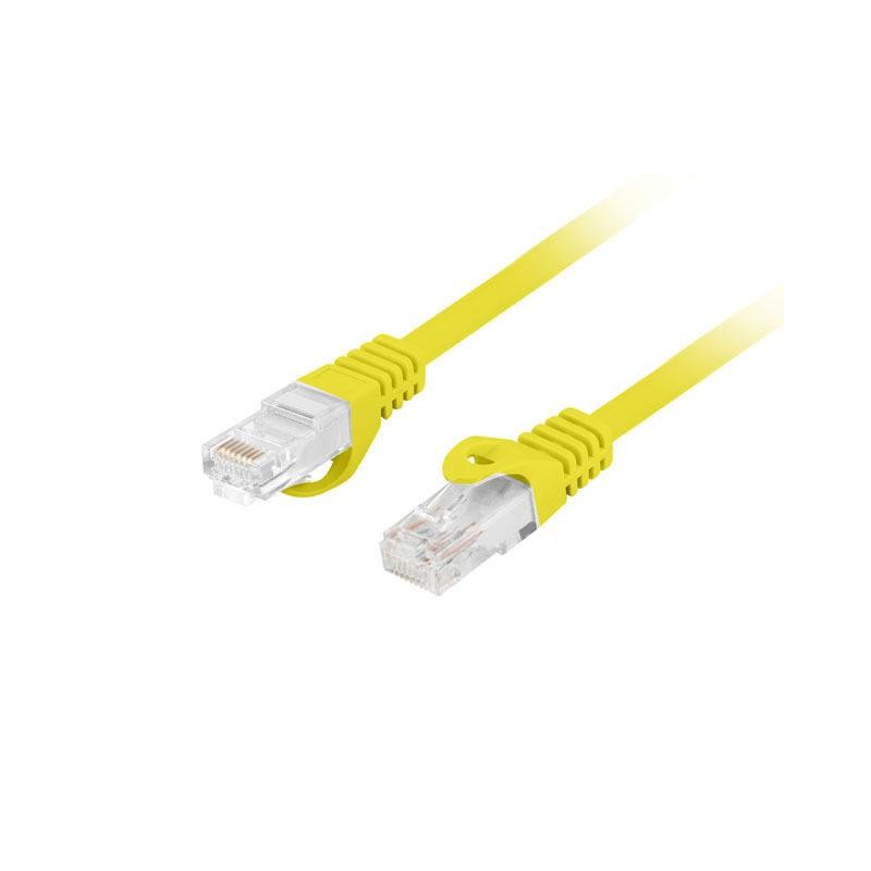 Patchcord kat.6 utp lszh cu 20m żółty fluke passed
