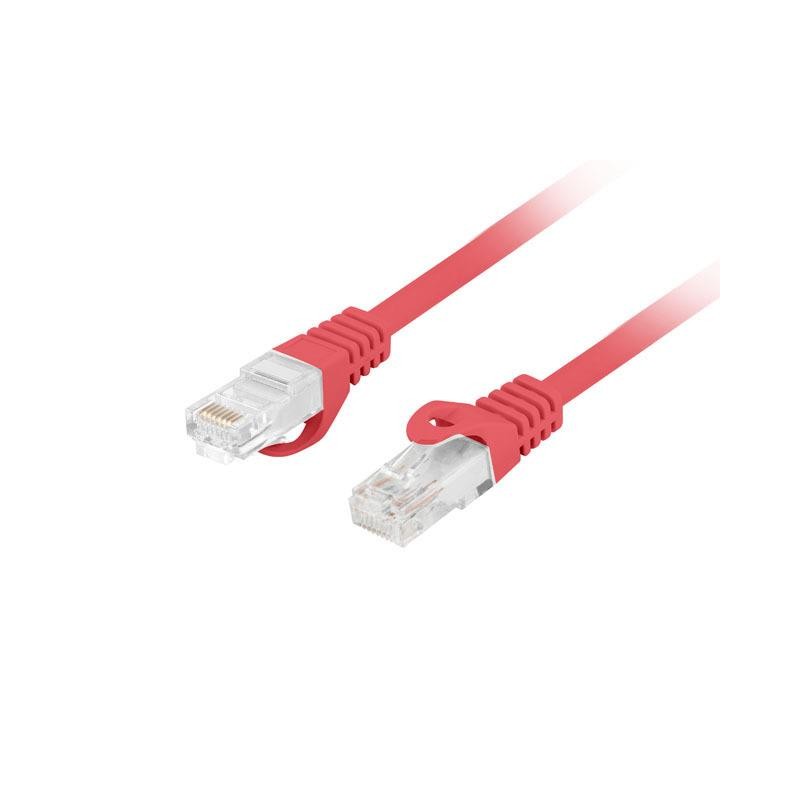 Patchcord kat.6 utp lszh cu 3m czerwony fluke passed