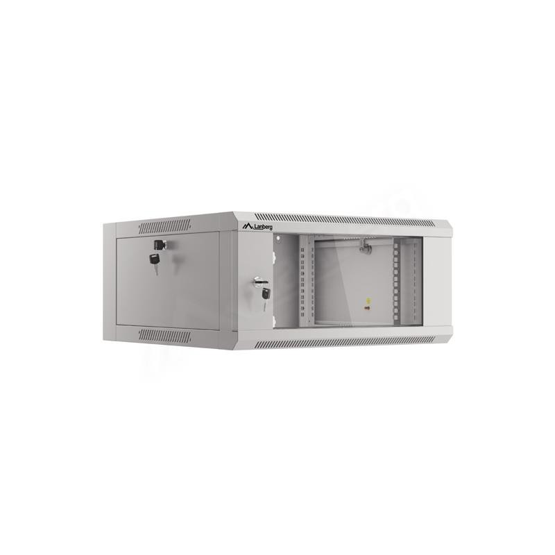 Szafa instalacyjna RACK wisząca 19 cali 4U 600 szara WFFA-5604-10S
