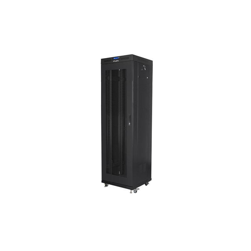 Szafa stojąca rack 19 42U 600x600, czarna