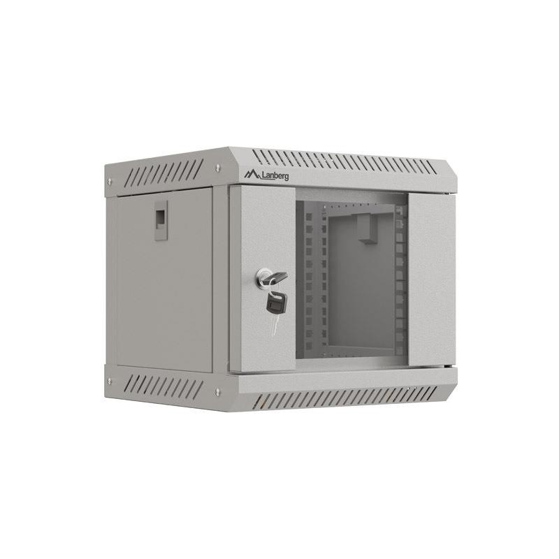 Szafa instalacyjna rack wisząca 10 cali 4U 300x300 szara