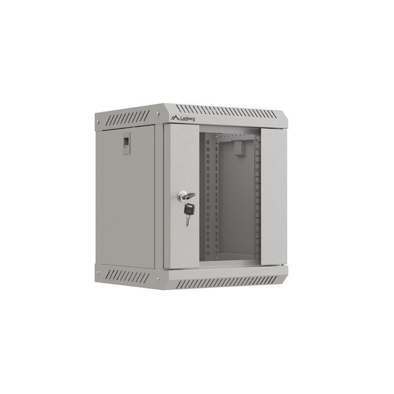 Szafa instalacyjna rack wisząca 10 cali 6U 300x300 szara