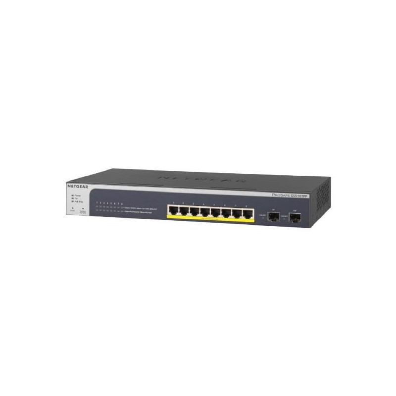 Przełącznik GS510TPP 8x1Gb PoE+ (190W) 2xSFP