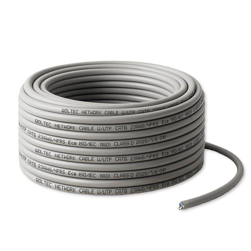 Kabel Patchcord sieciowy skrętka UTP | Miedziany Cu | CAT6 | Highspeed 1Gb/s | LAN | 25m | Szary