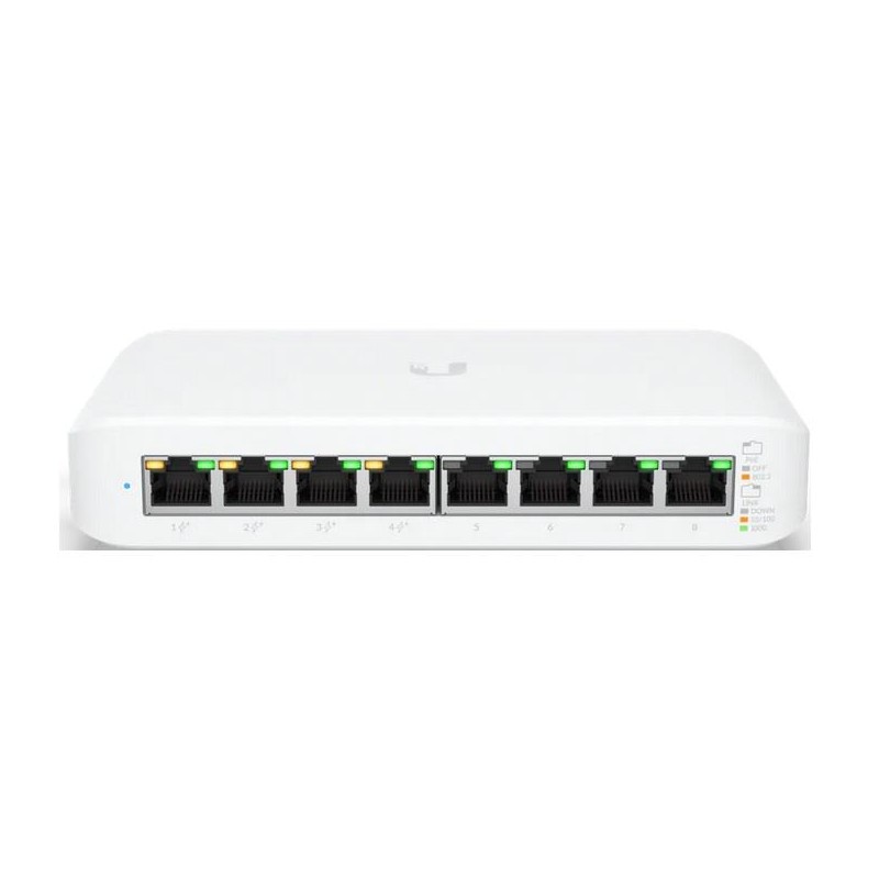 Switch 8x1GbE PoE USW-Lite-8-POE