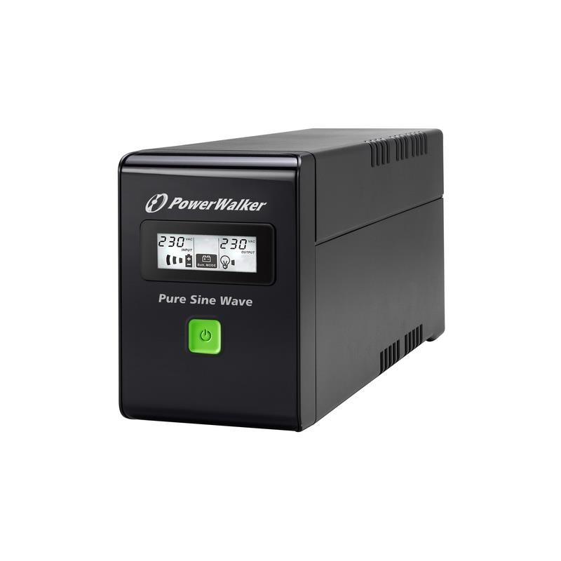 UPS POWER WALKER LINE-INTERACTIVE 800VA 3X IEC 230V,PURE SINE WAVE,RJ11/45 IN/OUT,USB,LCD (Pełna sinusoida)