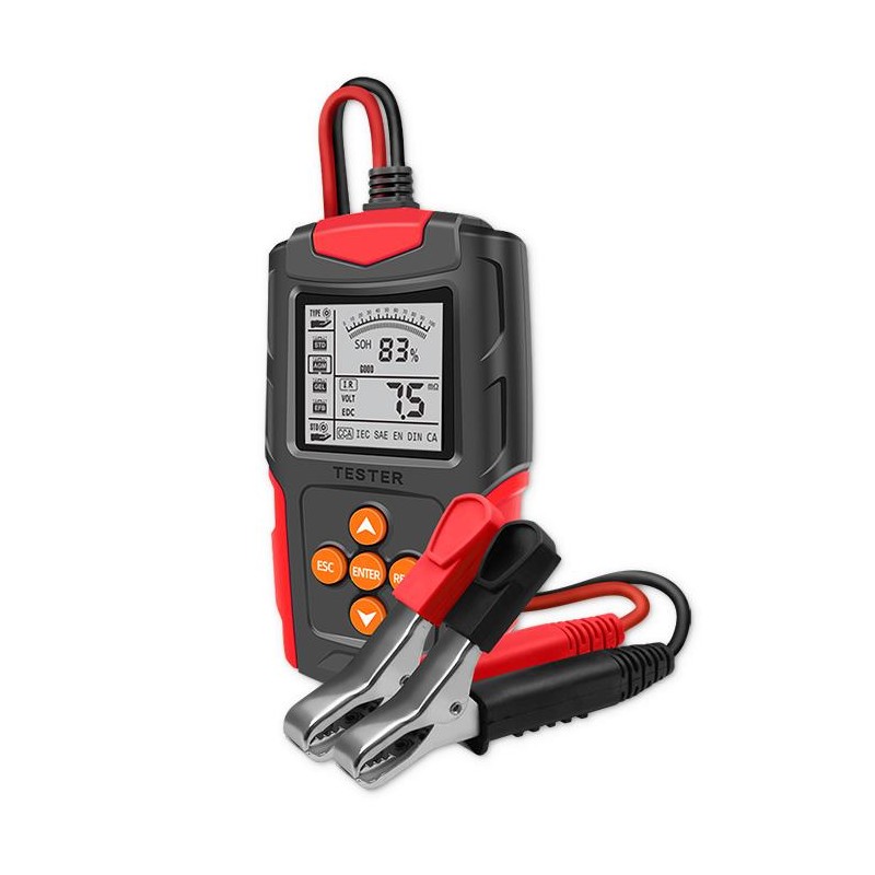 Cyfrowy tester akumulatora z wyświetlaczem LCD | 12V | 24V | 3Ah-200Ah