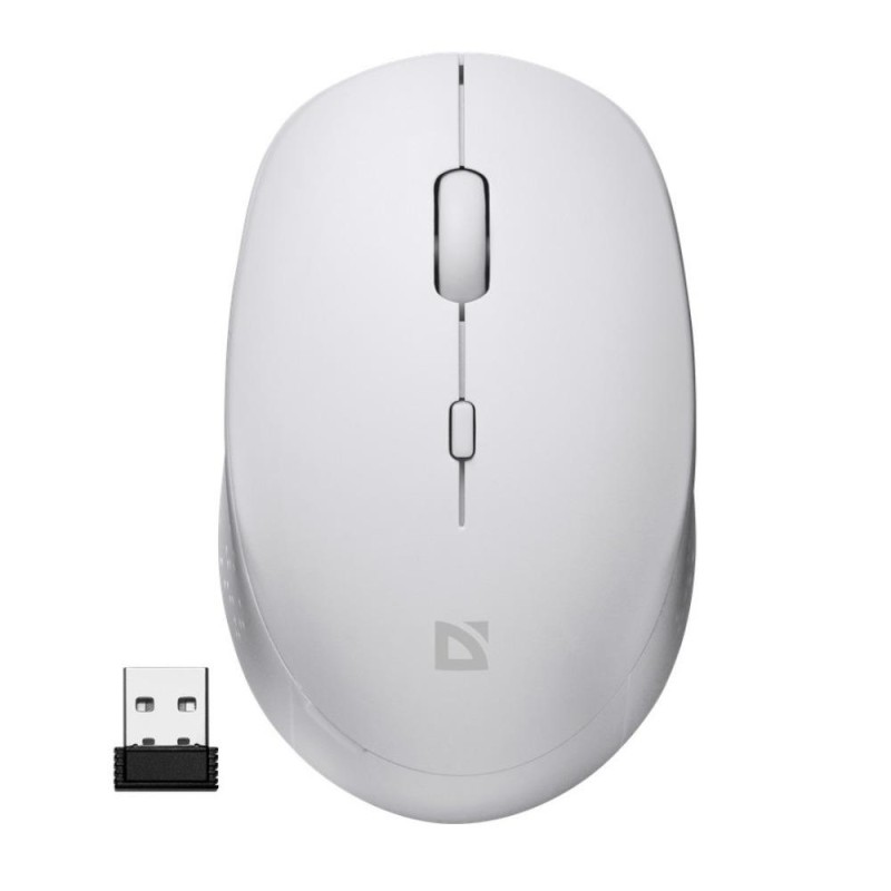 Mysz bezprzewodowa silent click AURIS MB-027 800/1200/1600 DPI biała
