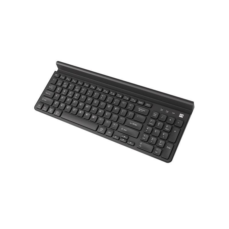 Klawiatura Felimare US bluetooth + 2.4GHz Slim, uchwyt na telefon/tablet czarna