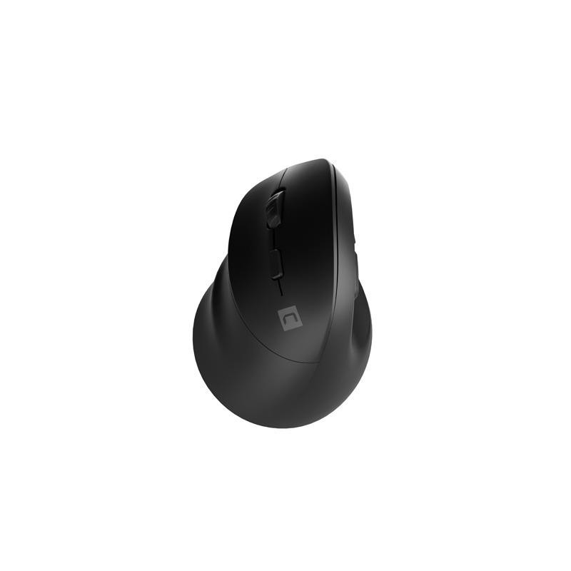 Mysz bezprzewodowa wertykalna Crake 2 2400 DPI Bluetooth 5.2 + 2.4GHz dla leworęcznych Czarna