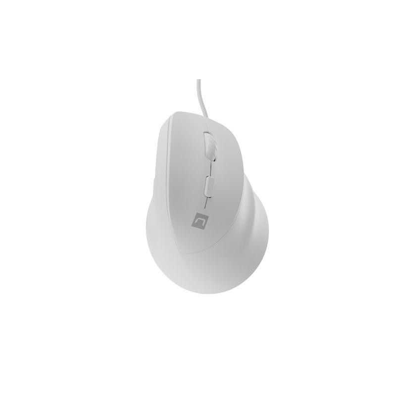 Mysz wertykalna CRAKE 2 PRO 128000DPI optyczna biała