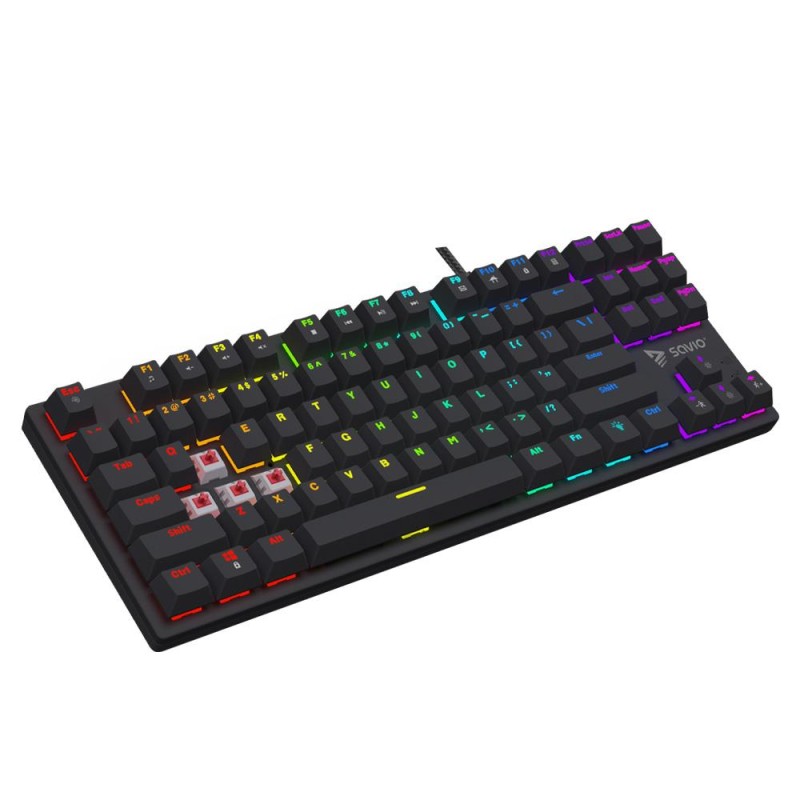 Klawiatura mechaniczna RGB Tempest X2 Outemu Red