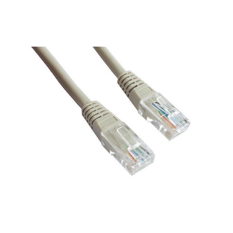 Patch cord kat.5e osłonka zalewana 7.5M szary