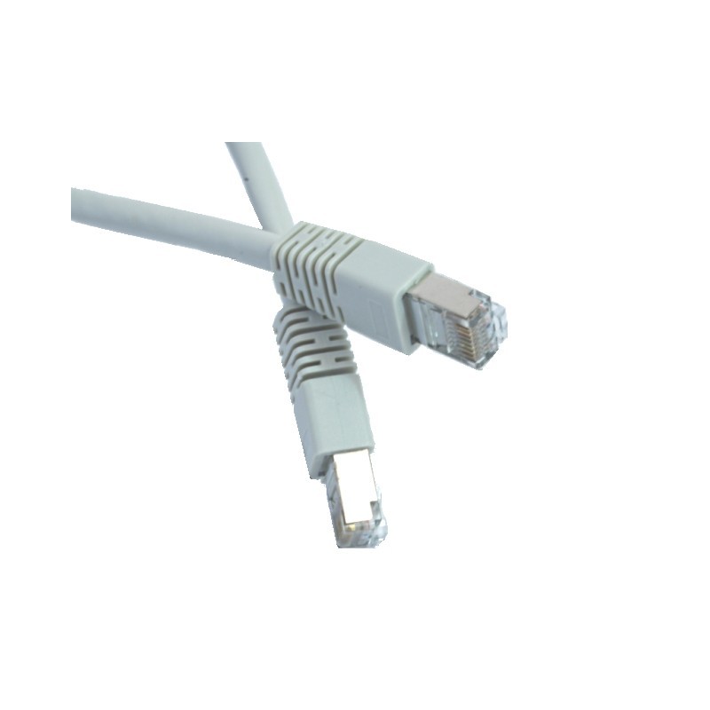 Patch cord ekranowany FTP kat.6 osłonka zal. 7.5M szary
