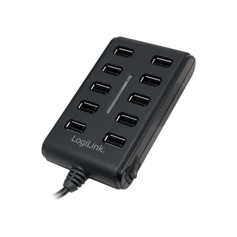 10-Portowy HUB USB2.0 z wlacznikiem ON/OFF