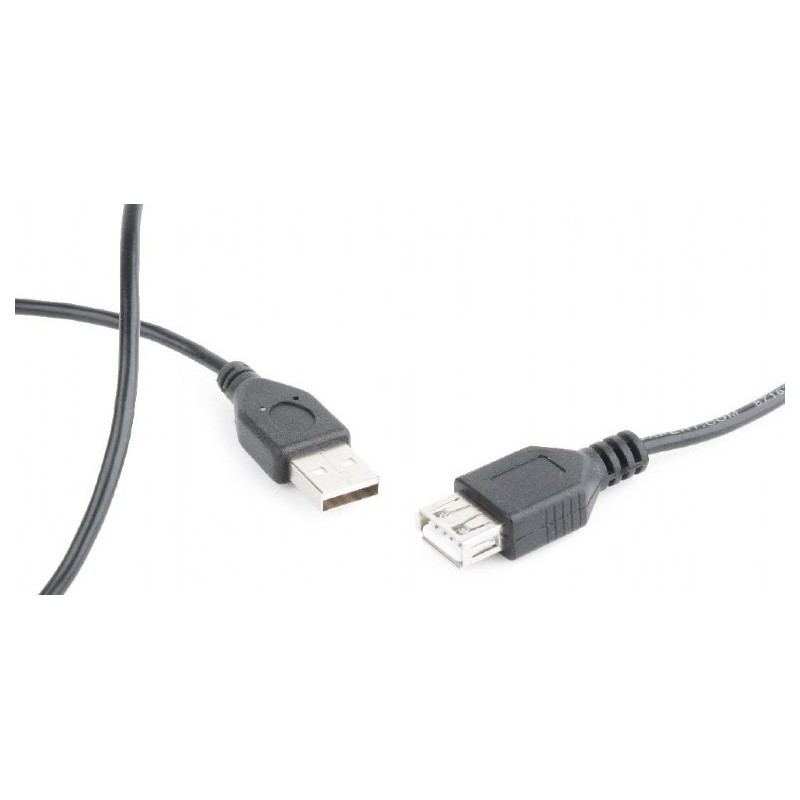 Przedłużacz kabla USB 2.0 AM-AFI 0.75m czarny