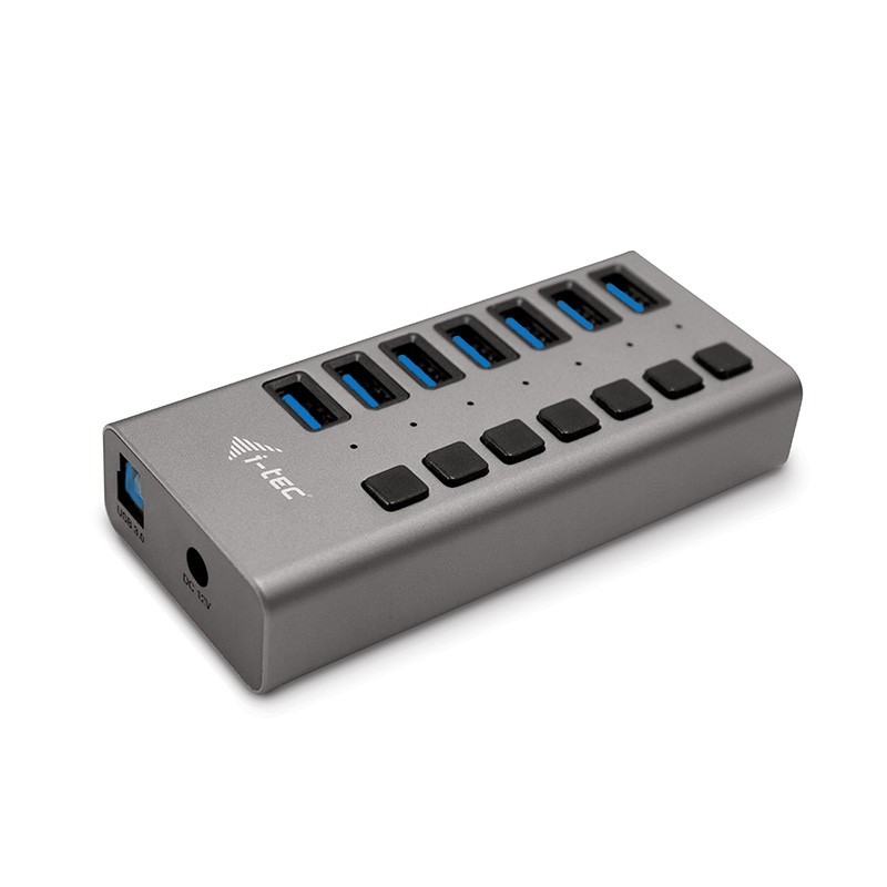Hub USB 3.0 z ładowaniem, 7 portów, 36W