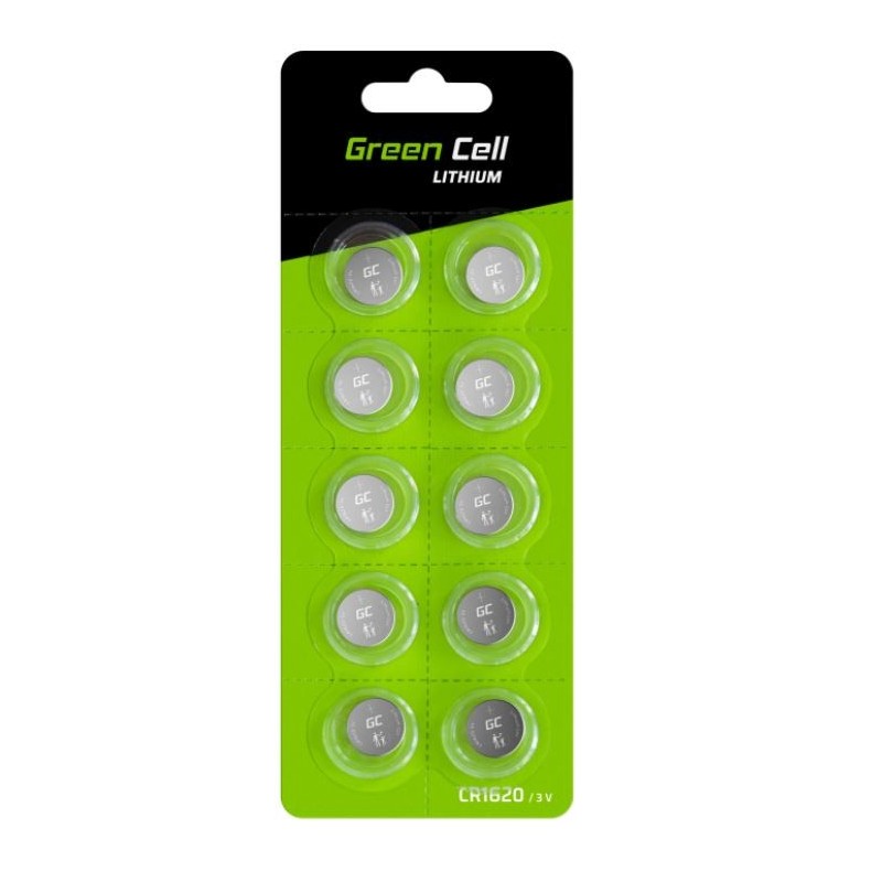 Bateria Guzikowa Litowa 10x CR1620 3V 70mAh