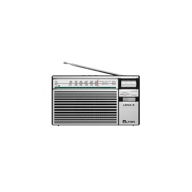 Radio LENA 5 USB Srebrne