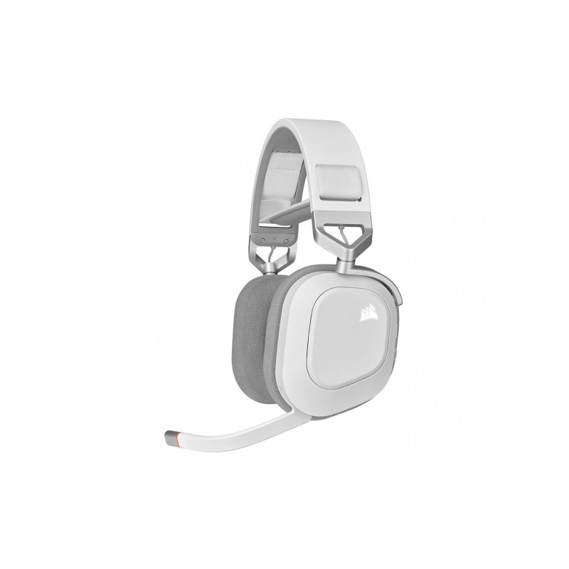 Słuchawki bezprzewodowe HS80 RGB Gaming Spatial Audio białe
