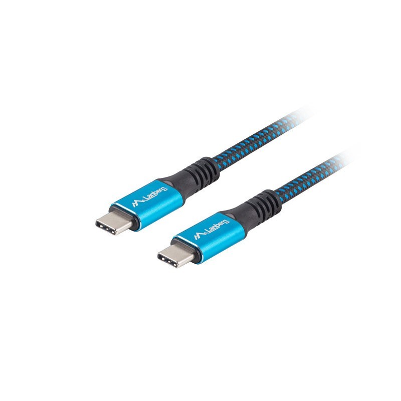 Kabel USB-C M/M USB4 1.2m 100W 8K 60HZ czarno-niebieski