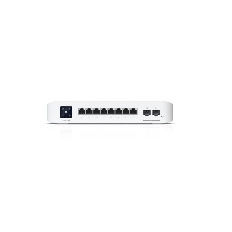 Przełącznik UniFi 8 PoE USW-PRO-8-POE, 6 portów 1 GbE PoE+, 2 porty 1 GbE PoE++, 2 porty 10G SFP+, 120W