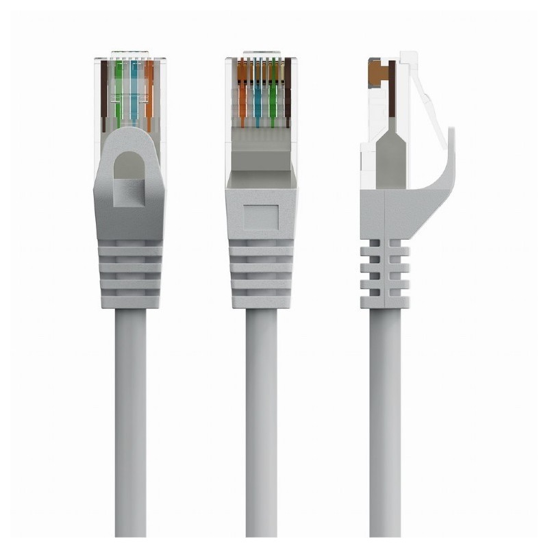 Kabel sieciowy Patch cord Kat.6 UTP 15m szary
