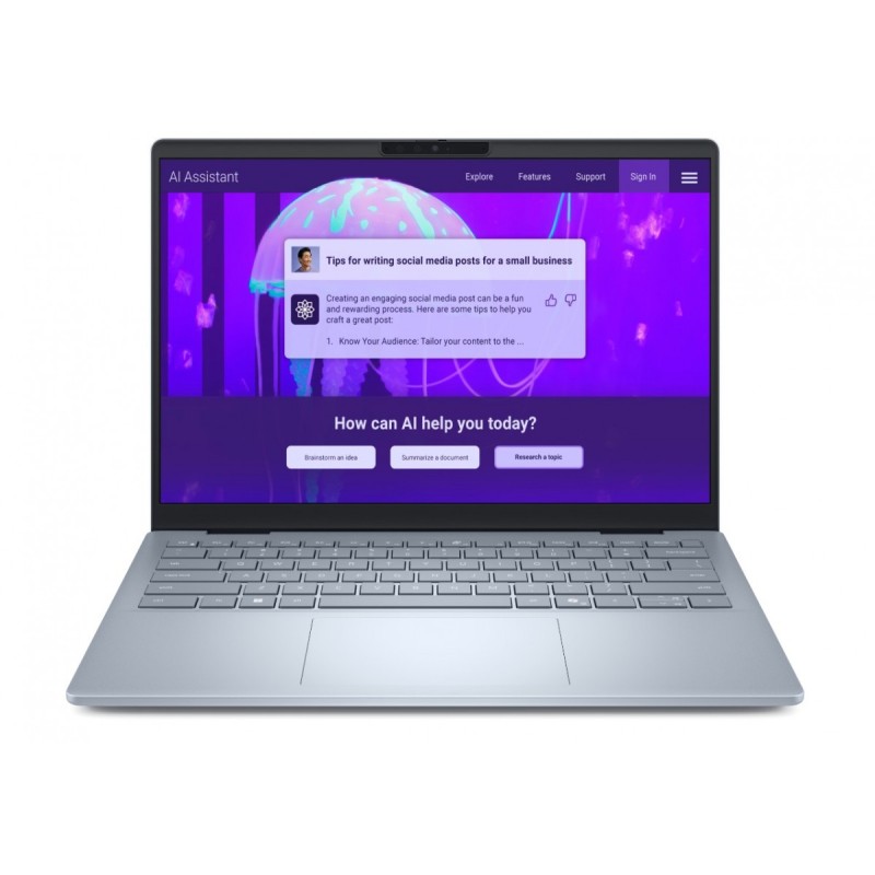 Laptop Dell 14 Plus DB14250 Win11Pro Ultra 7 258V/32GB/1TB/14.0 2.5K/Arc/FgrPr/WLAN + BT/Backlit Kb/4 Cell/3Y Basic Onsite