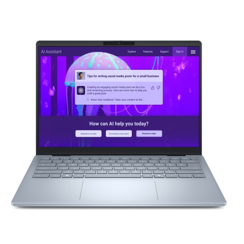 Laptop Dell 14 Plus DB14250 Win11Pro Ultra 7 256V/16GB/512GB SSD/14.0 2.5K/Arc/FgrPr/WLAN + BT/Backlit Kb/4 Cell/3Y Basic Onsite