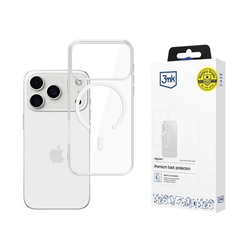 Etui Armor MagCase do Apple iPhone 17 Pro Przezroczysty