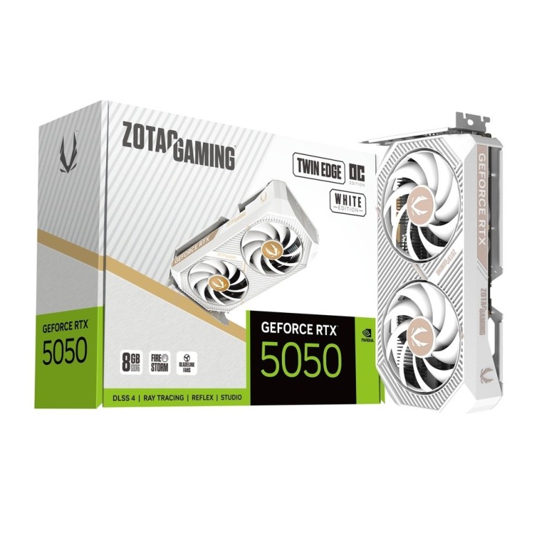 Karta graficzna GeForce RTX 5050 TWIN EDGE OC 8GB GDDR6 128bit 3DP/HDMI biała