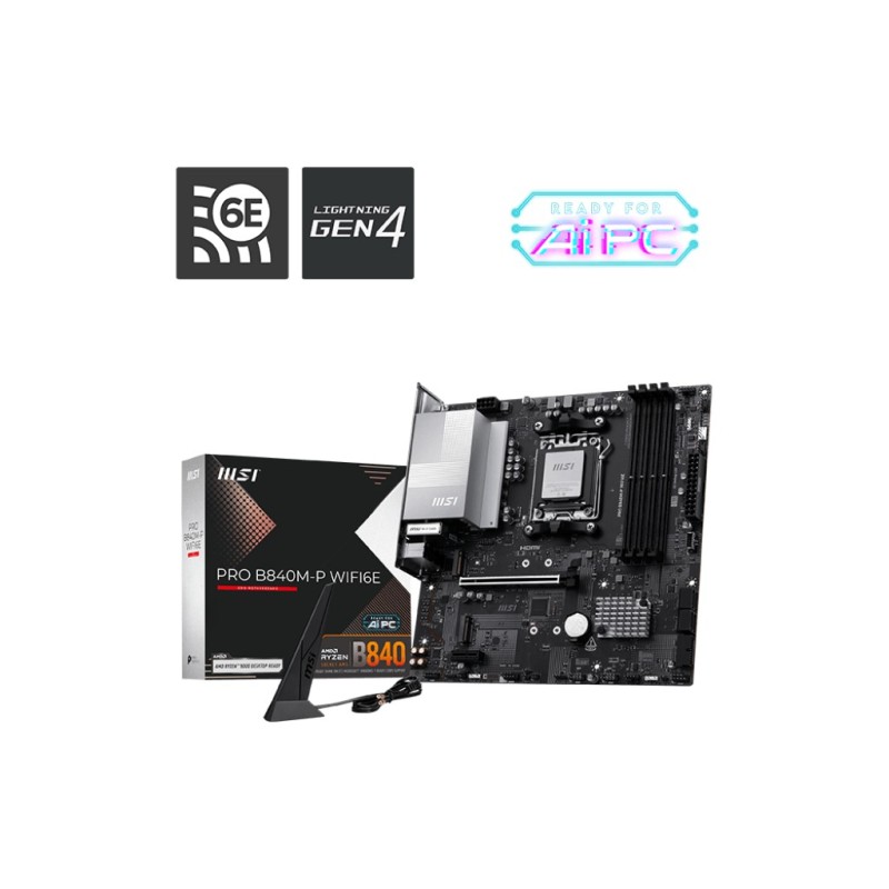 Płyta główna PRO B840M-P WIFI6E AM5 4DDR5 ATX