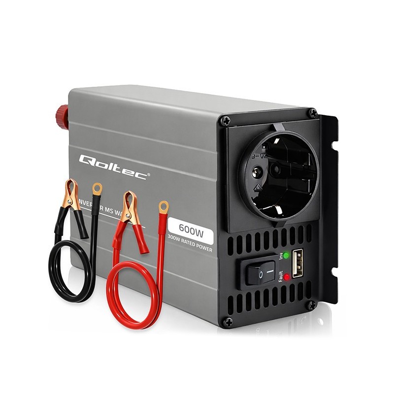 Przetwornica napięcia MS Wave | 12V na 230V | 300/600W