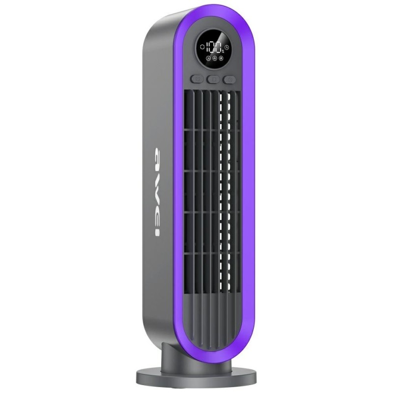 Wiatrak wentylator F52 kolumnowy 3600mAh szary