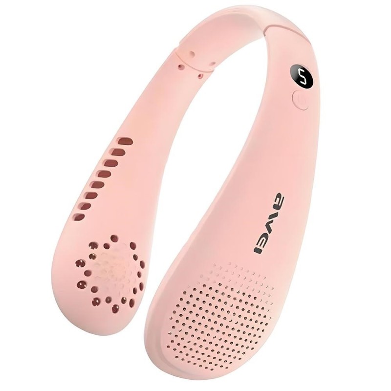 Wiatrak wentylator na szyje F31 1200mAh różowy