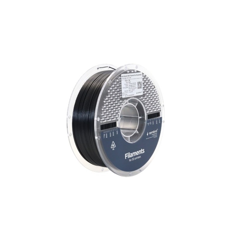 Filament ABS High Speed, 1,75 mm, 1 kg, czarny