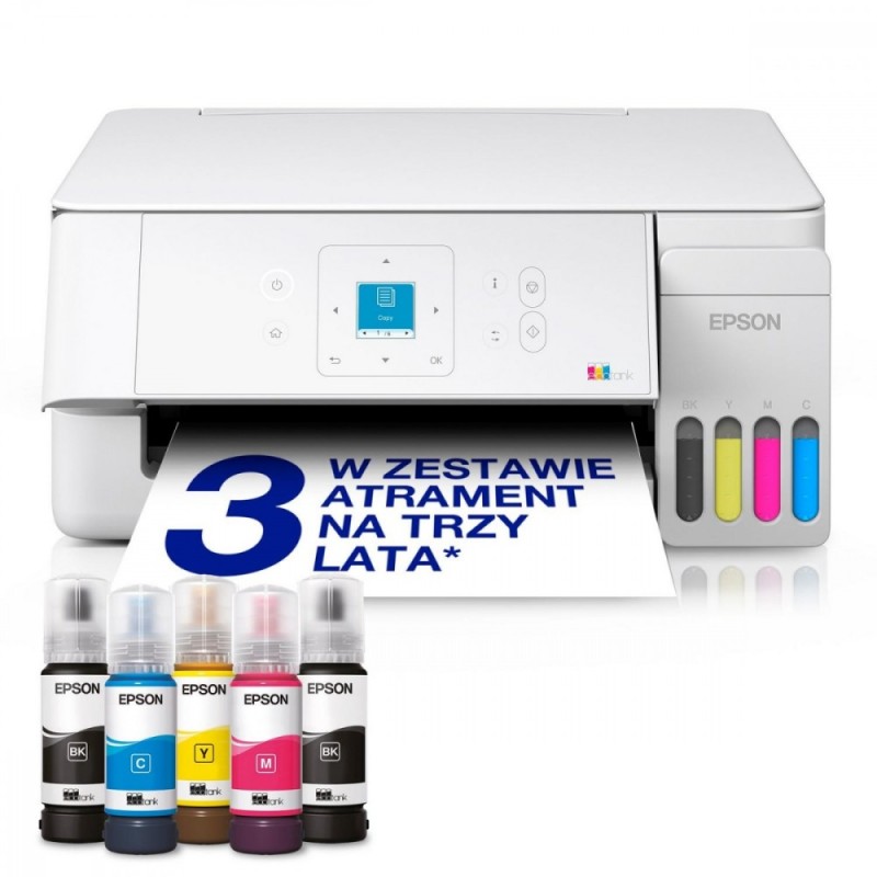 Urządzenie wielofunkcyjne MFP ITS EcoTank L3366 color/A4/33ppm/WLAN(D)/LCD3.7cm/biały