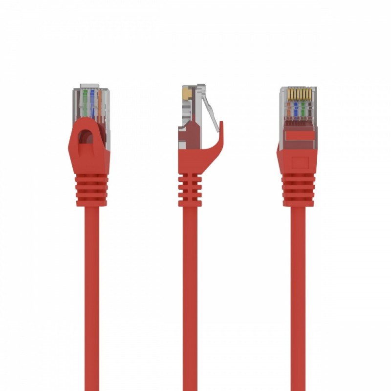 Patch cord Kat.6 UTP 3m czerwony