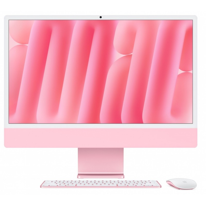 iMac 24 cale: M4 8/8, 16GB, 256GB SSD - Różowy