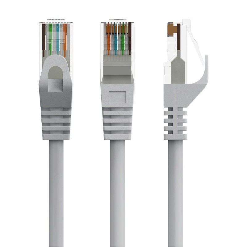 Kabel sieciowy Patch cord Kat.6 UTP 15m szary