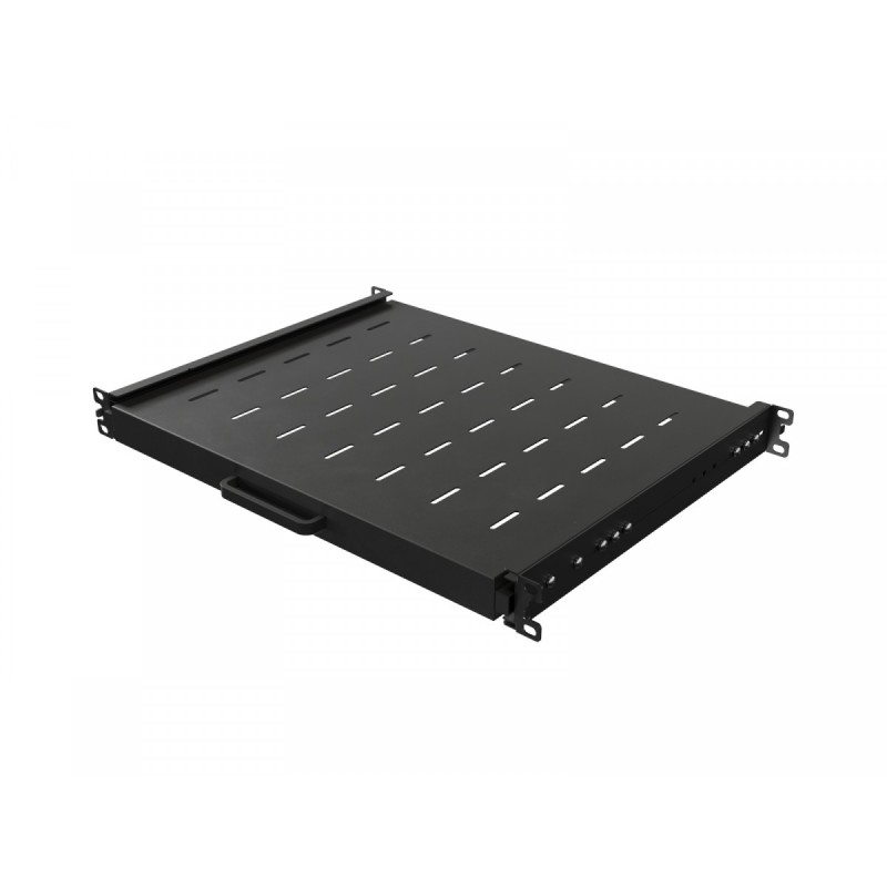 Półka wysuwana do szaf rack 19 cali 350mm czarna