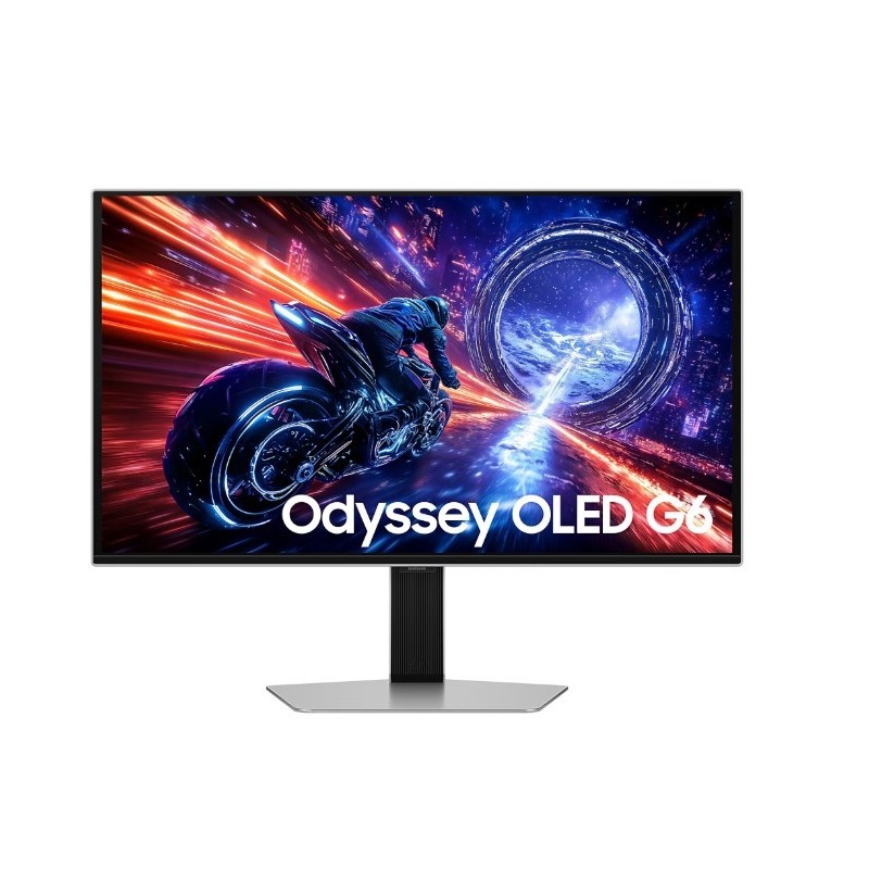 Monitor 27 cali Odyssey G6 OLED 2560x1440 QHD 16:9 2xHDMI 1xDP 2xUSB 3.0 1xUSB-C 0,03ms 500Hz HAS+PIV płaski 3Yd2d (LS27FG604SUXEN)