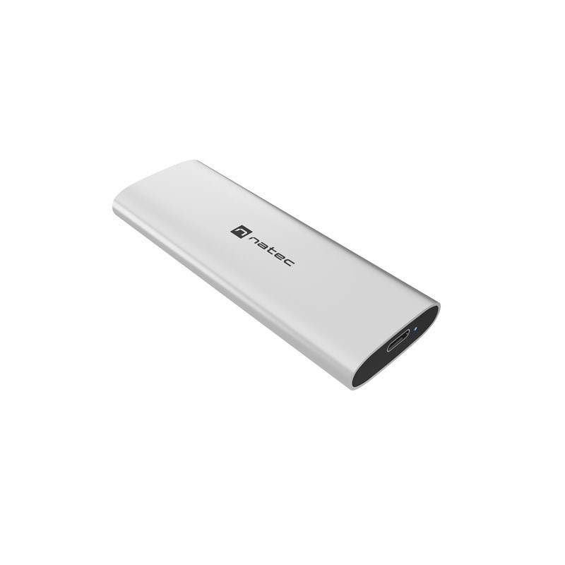Obudowa SSD zewnętrzna RHINO M.2 NVME USB-C 3.2 arctic silver