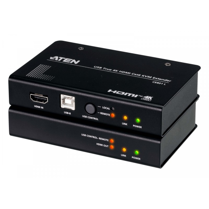 Przedłużacz KVM USB True 4K HDMI Cat6