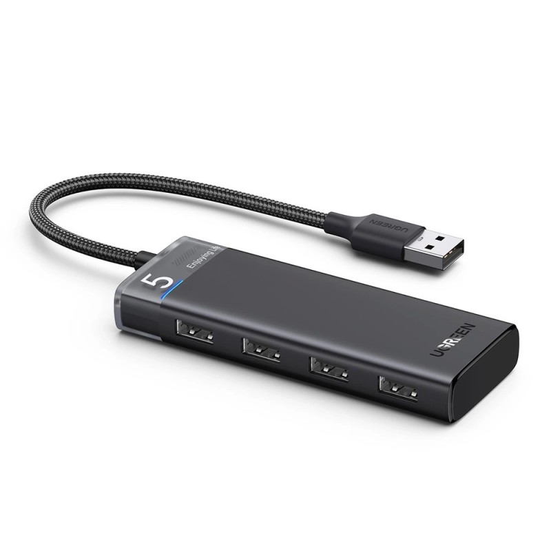 HUB USB-C CM653 1x USB-C 4x USB-A - szary