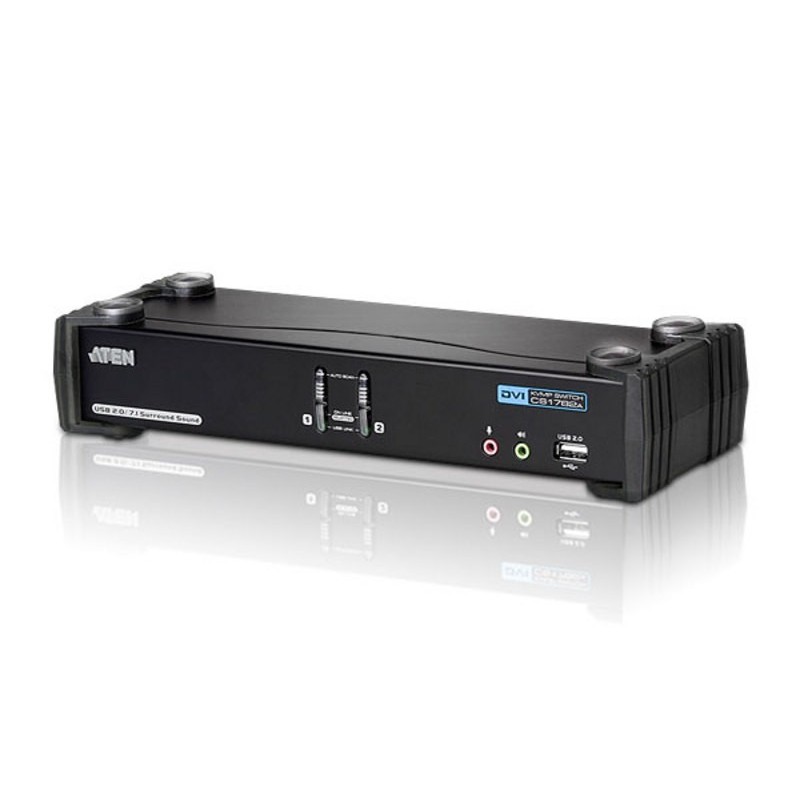 Przełącznik USB DVI Dual Link / CH7.1 Audio KVMP CS1782A