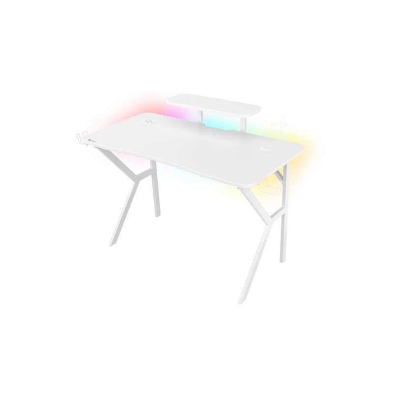 Biurko Gamingowe Genesis Holm 320 RGB białe