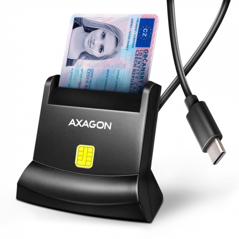 Czytnik smart kart identyfikacyjnych USB-C CRE-SM4NC